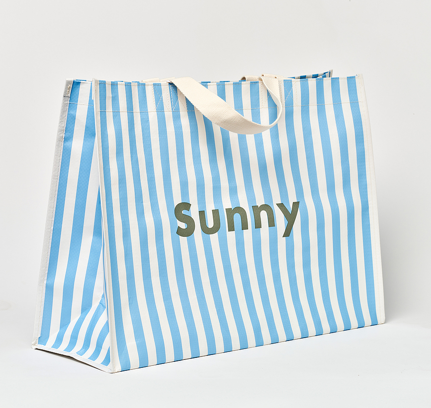 La Mer Med Strandtasche gestreift