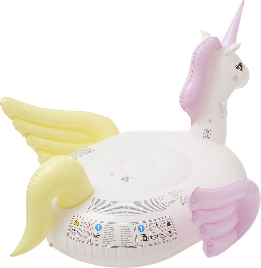 Luxe Ride On Bouée géante, licorne