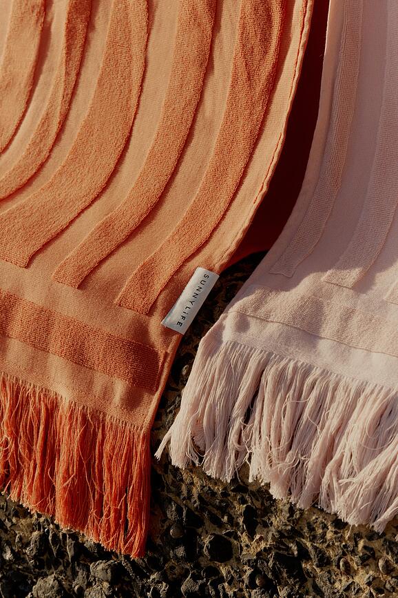 Luxe Serviette de Plage 90 x 175 cm, saumon