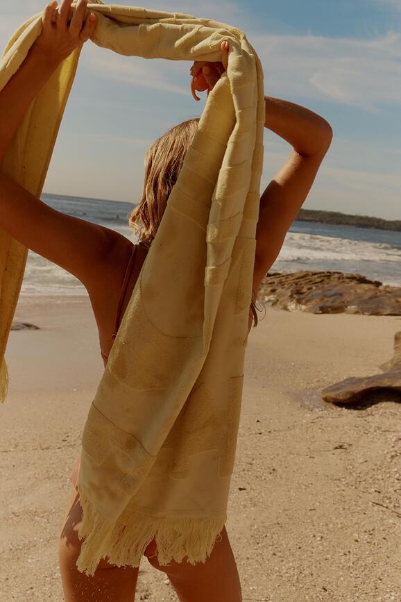 Luxe Serviette de Plage 90 x 175 cm, saumon