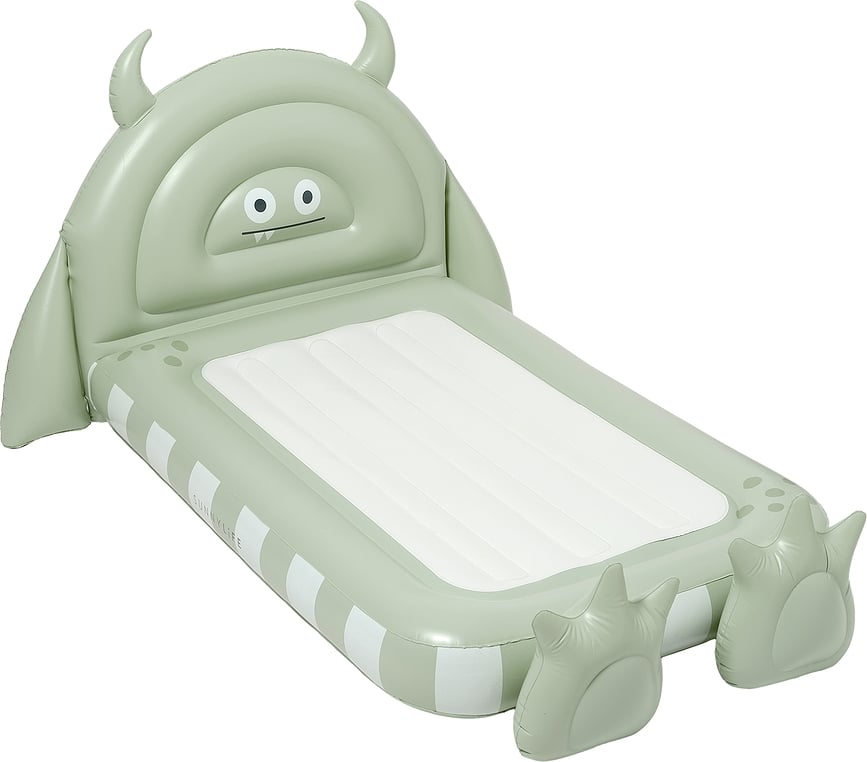 Monster Inflatable Mattress for Kids, green