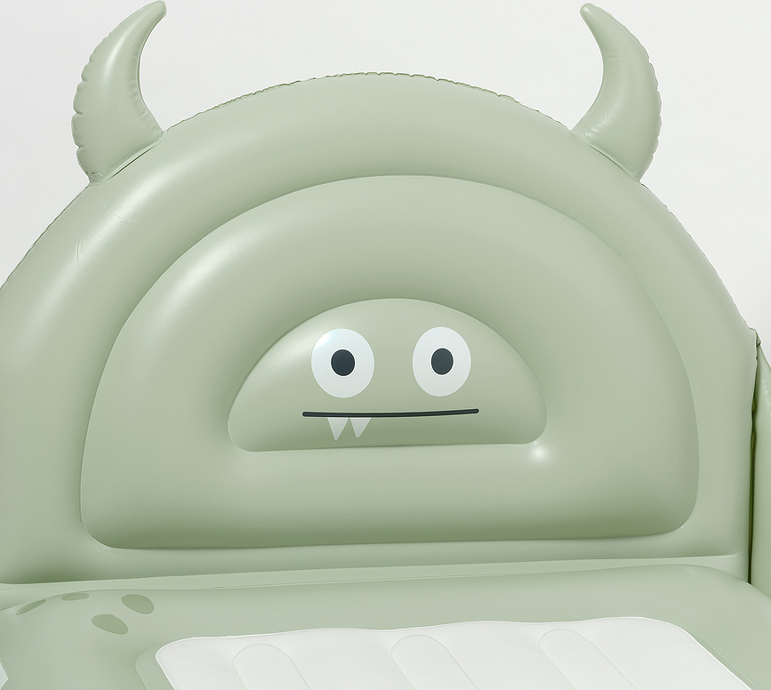Φουσκωτό στρώμα για παιδιά Monster, ροζ