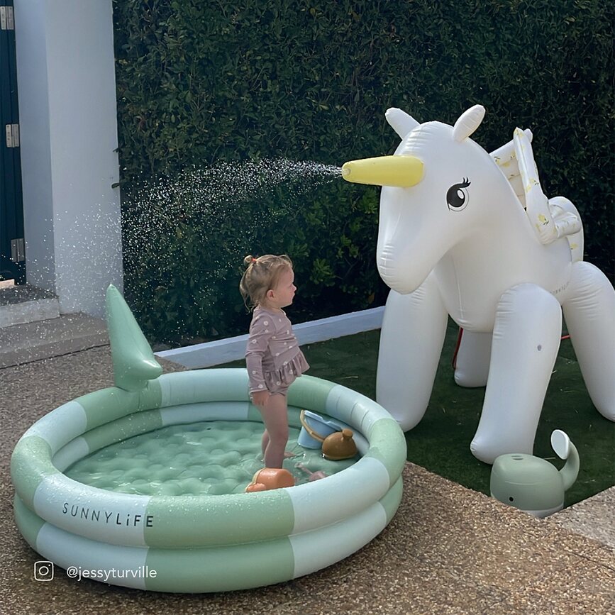 Piscina hinchable infantil Buddy Shark Tribe