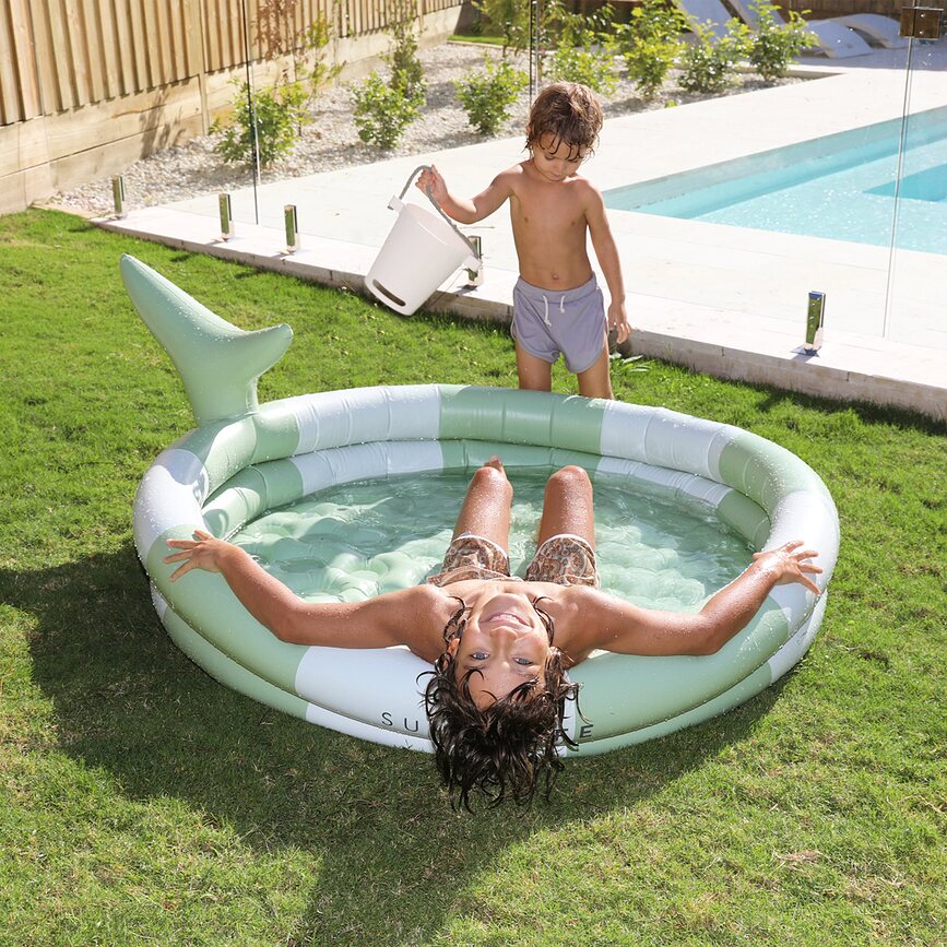 Piscina hinchable infantil Buddy Shark Tribe