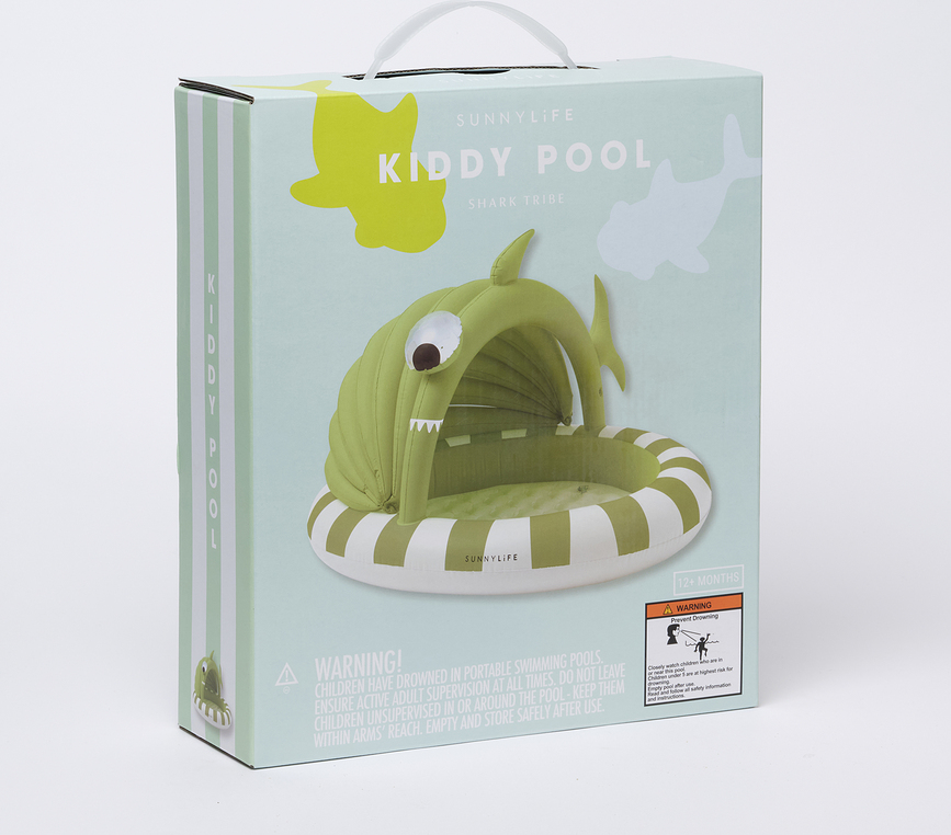 Piscina hinchable para bebés Buddy Shark Tribe