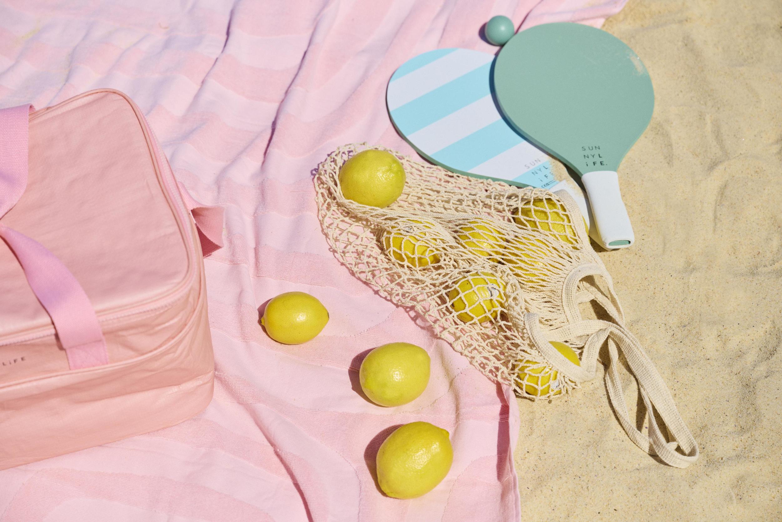Rakietki do tenisa plażowego Sunnylife z piłeczkami i
