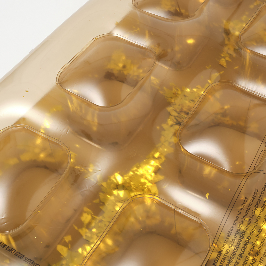 Retro Lie On Disco Gold Matelas de piscine, doré