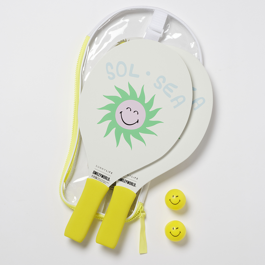 Sunnylife Smiley Loparji za tenis na mivki