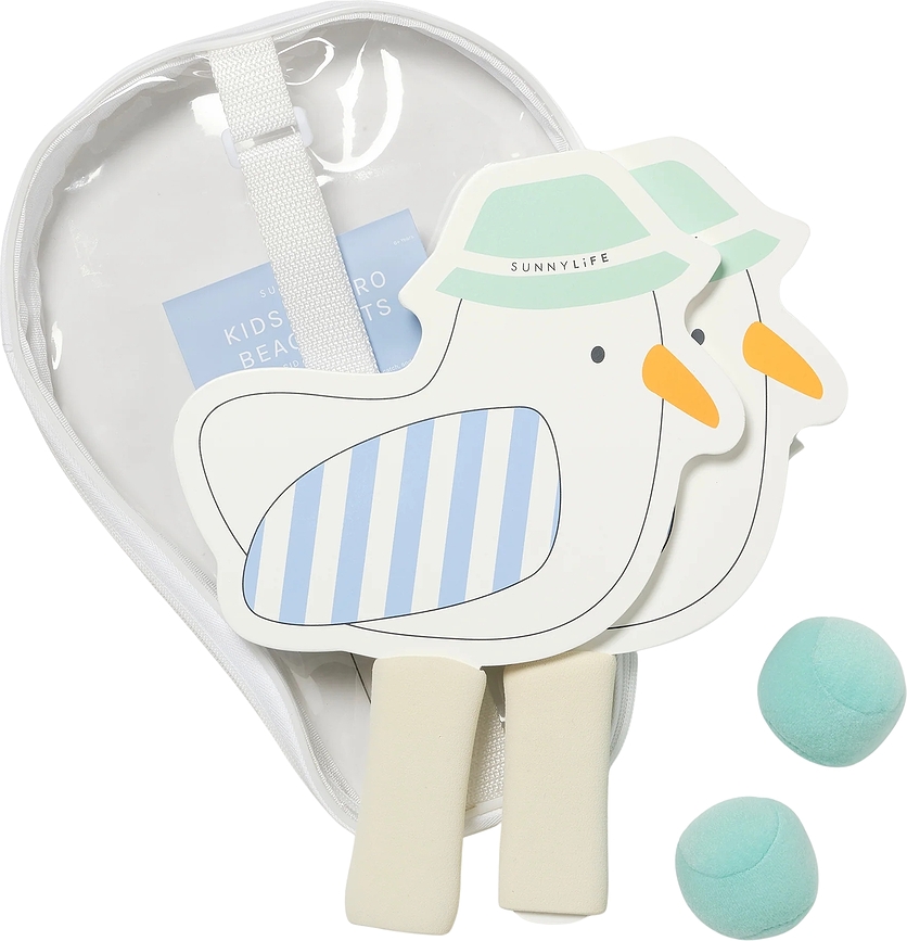 Sunnylife Cotton Candy Cherry Ρακέτες Παραλίας παιδικές, με μπάλες velcro, Σετ 4 τεμαχίων