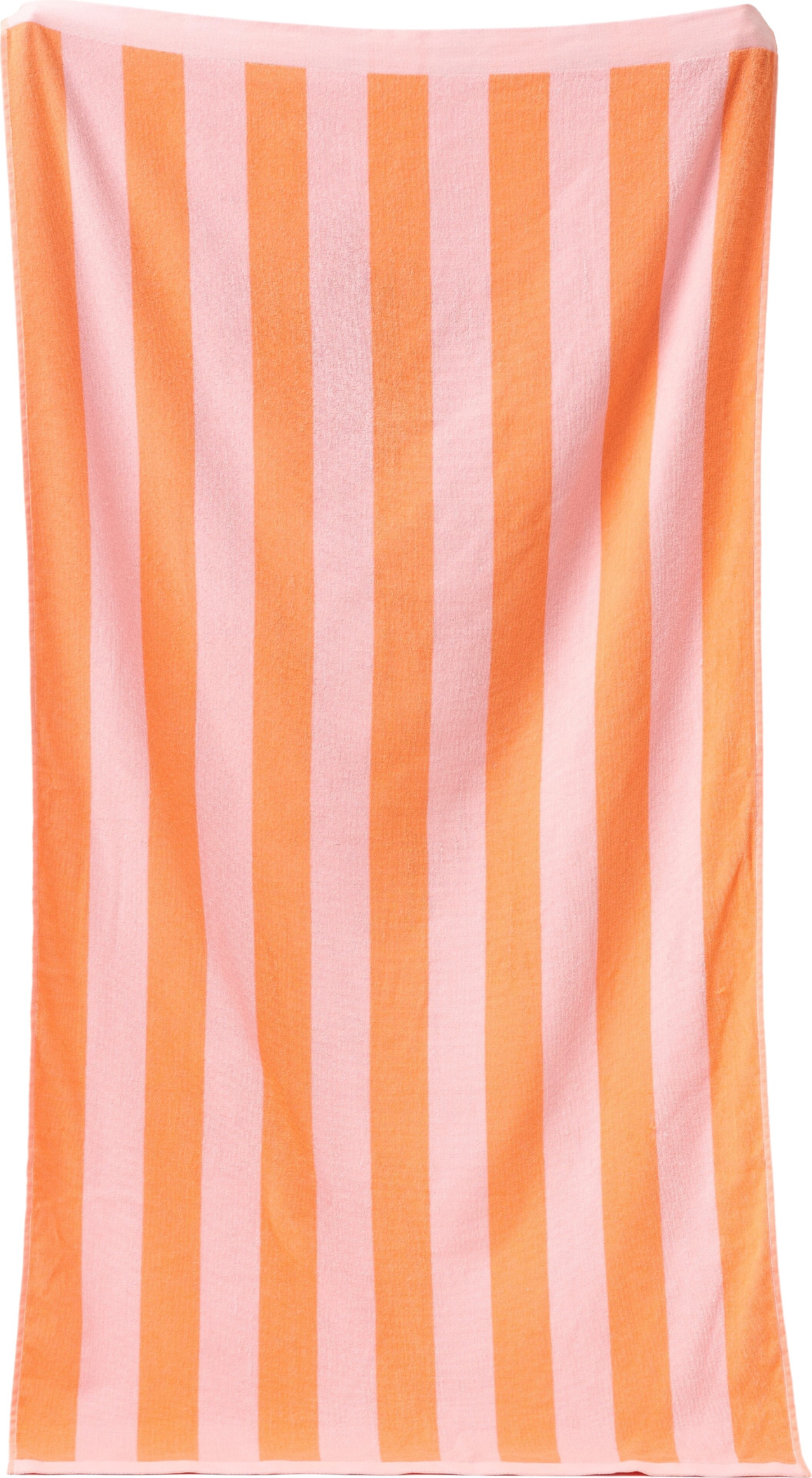Sunnylife Rannarätik 90 x 175 cm triipudega roosa-oranž