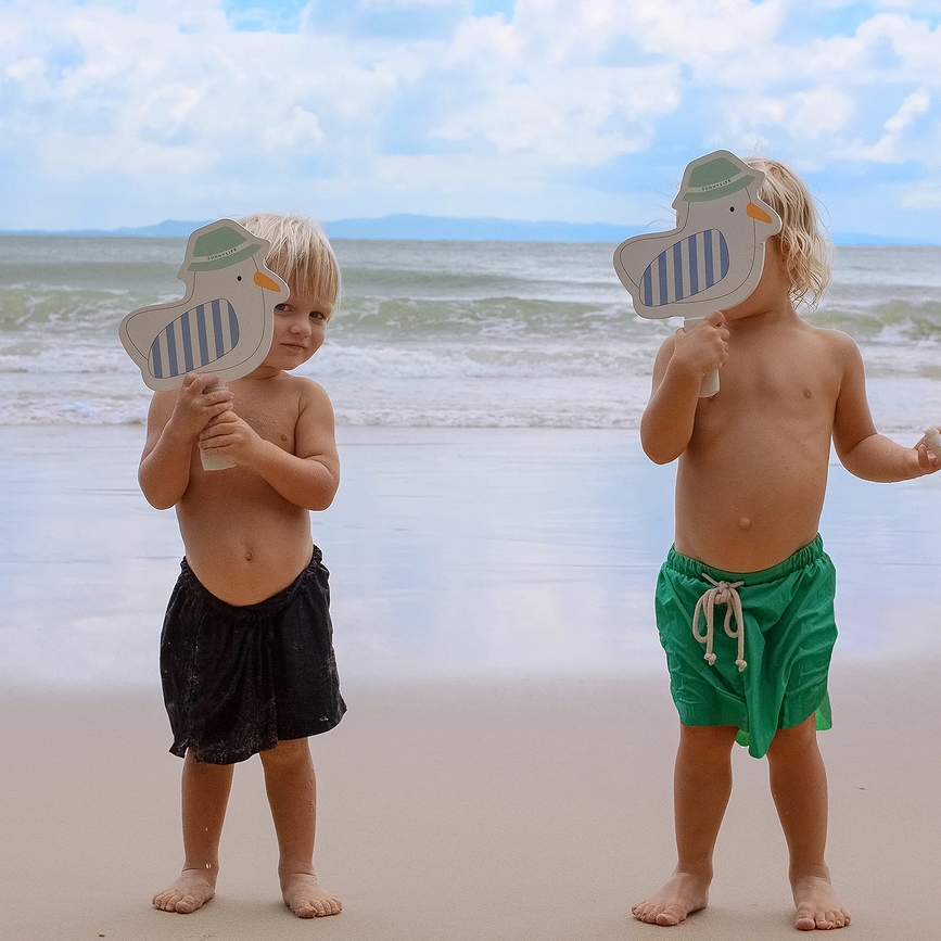 Sunnylife Cotton Candy Cherry Raquettes de Plage pour enfants, avec balles auto-agrippantes, Set 4 pièces