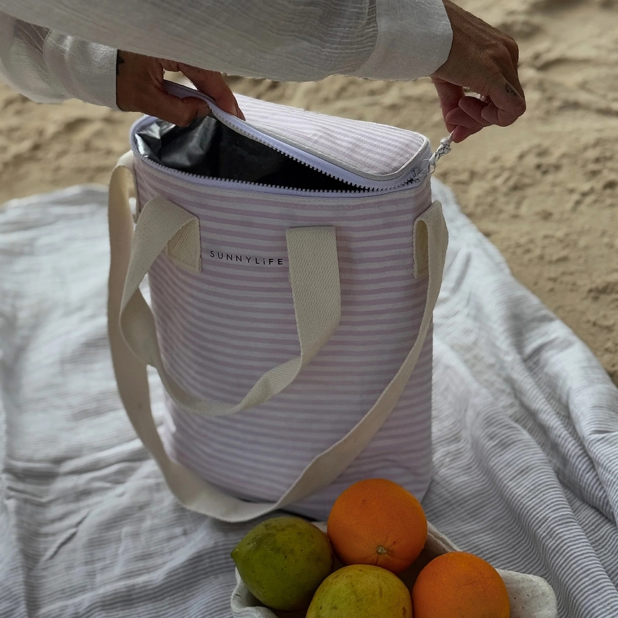 Sunnylife Lazy Days Sac Isotherme, jaune et rose