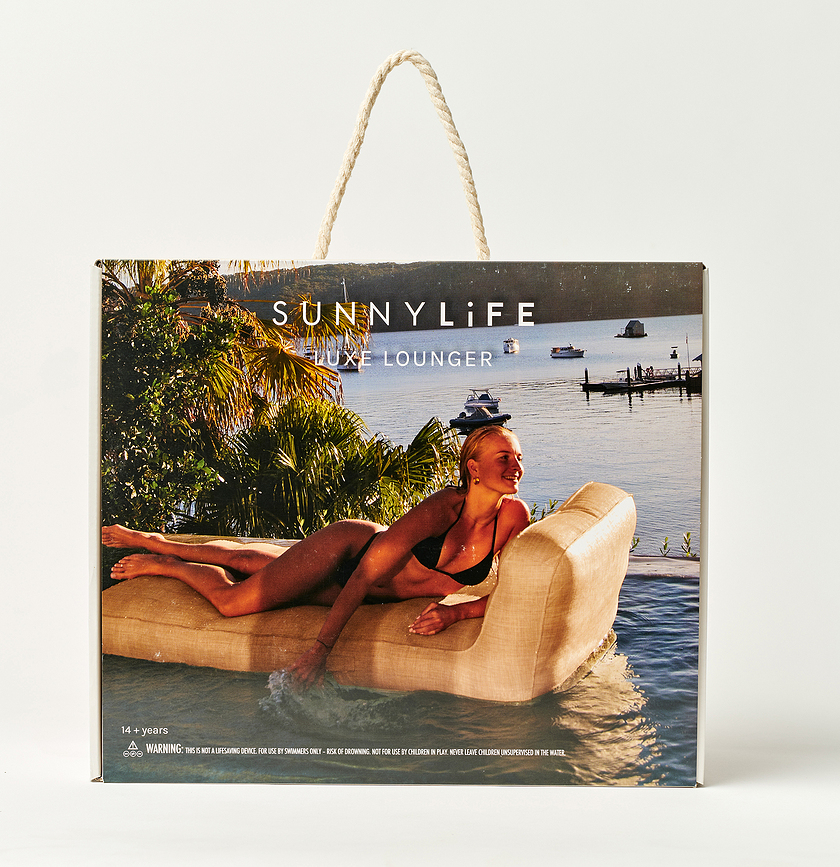 Sunnylife Tierra Rattan aufblasbare Poolliege