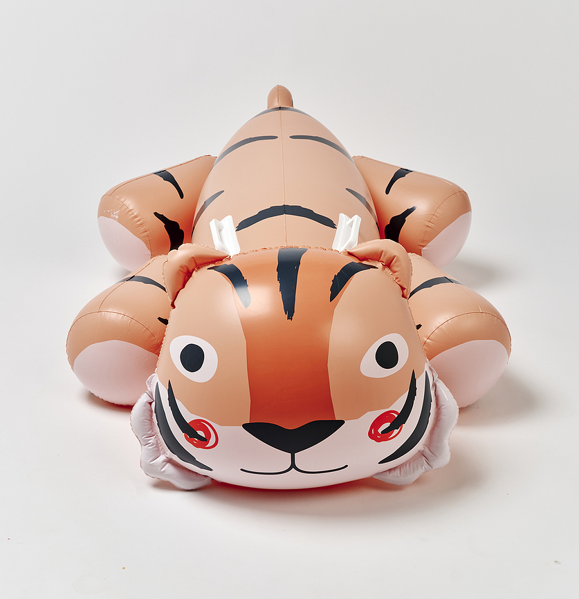 Tino The Tiger oppustelig ride-on til svømning
