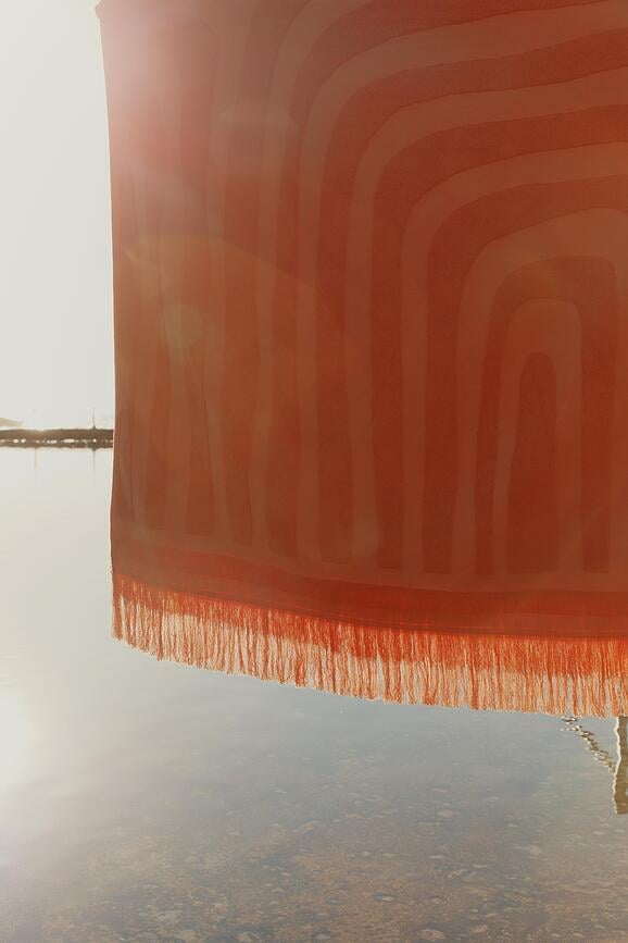Toalla de playa Luxe, 90 x 175 cm, salmón