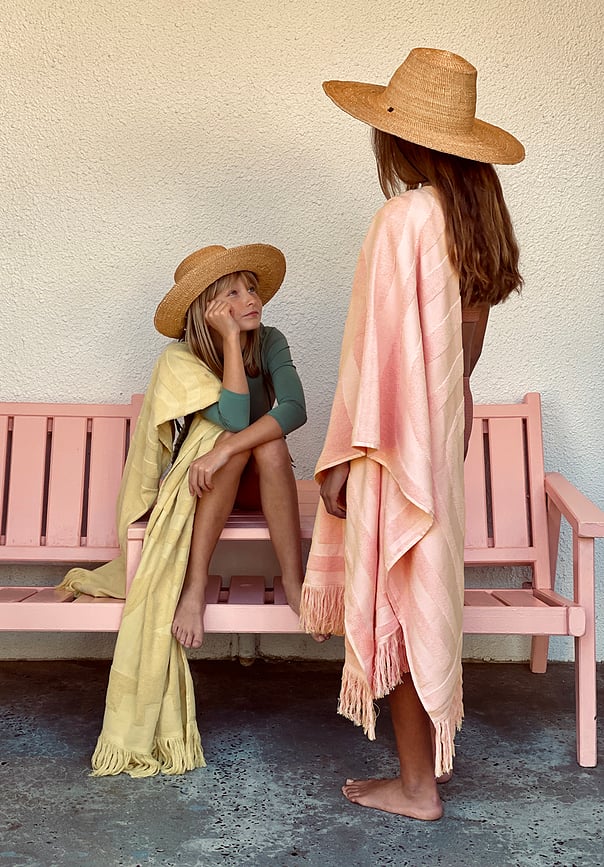 Toalla de playa Luxe, 90 x 175 cm, salmón