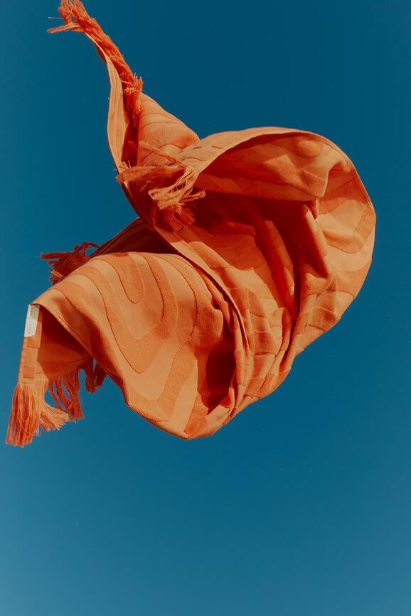 Toalla de playa Luxe, 90 x 175 cm, salmón