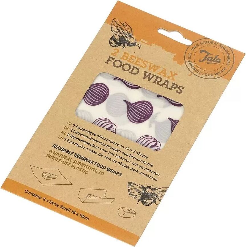 Envoltorios de cera de abeja Tala Onion, talla XS, 2 unidades