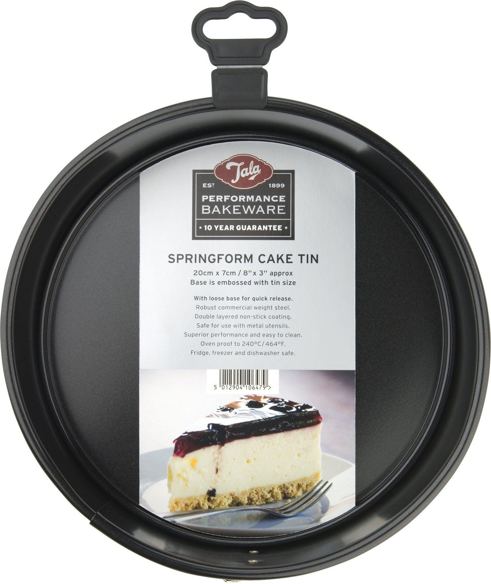 Removable Bottom Round Cake Pan 3 by 3 Inch Deep