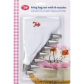 Tala Icing bag with 8 decorating tips and adapter