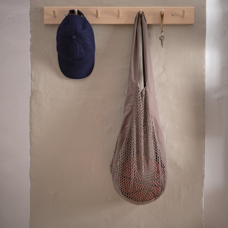 Bolsa de compra de malla, gris