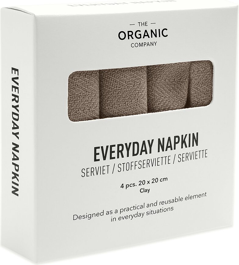 Everyday Πετσέτες, 20 x 20 εκ., γκρι-μπεζ, 4 τμχ