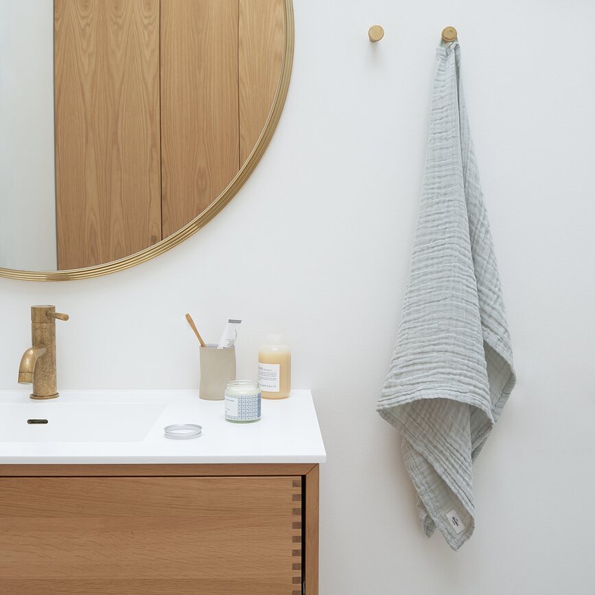 Fine Brisača za roke, 60 x 100 cm, sivo-bež