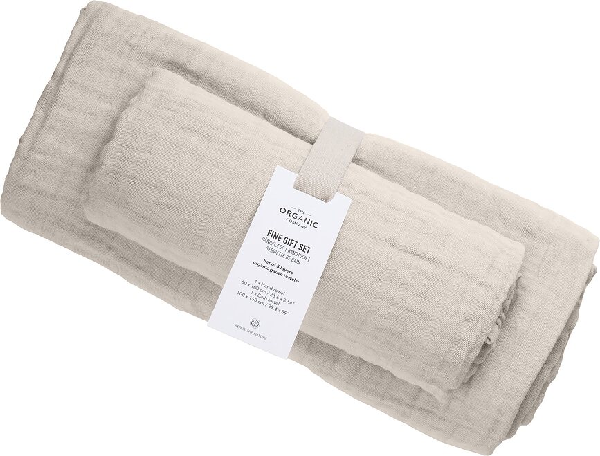 Fine Πετσέτες, ανοιχτό μπεζ, 2 τμχ