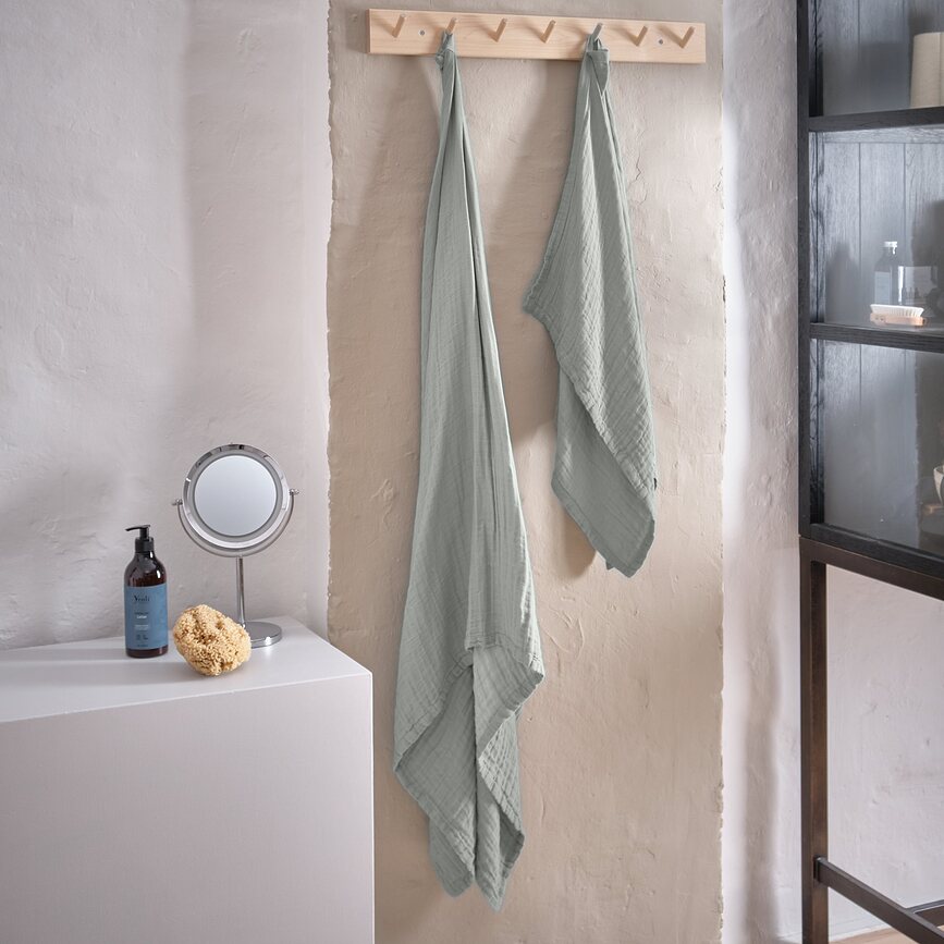 Fine Serviettes, beige clair, Lot de 2