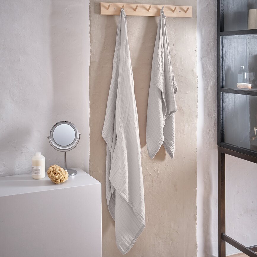 Fine Serviettes, beige clair, Lot de 2