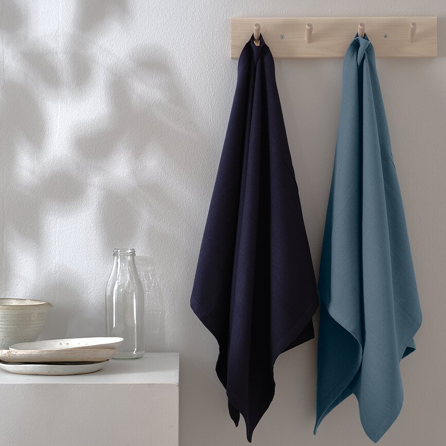 Gift Torchons de Cuisine, bleus, Lot de 2