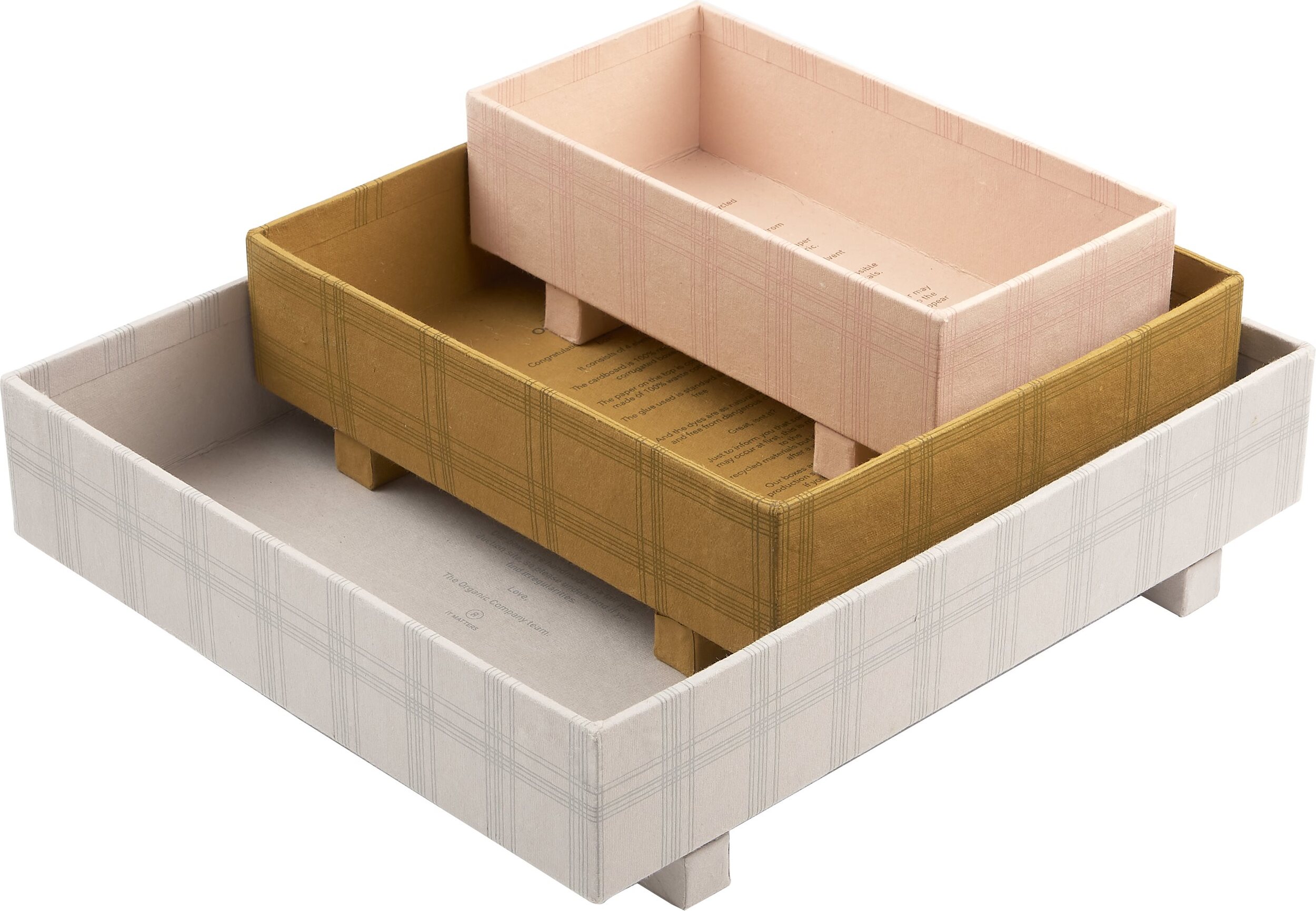 Gyo Organizer beige-rosa 3 St.