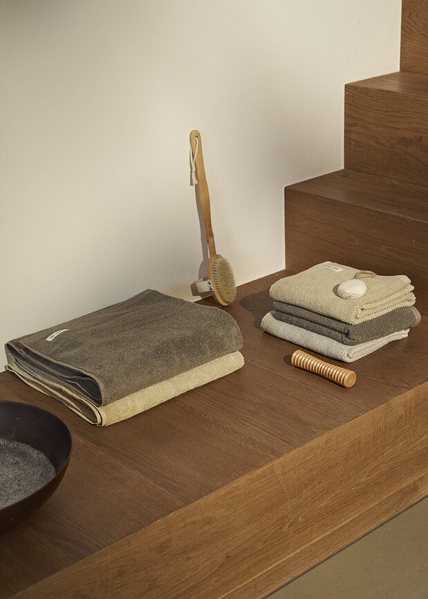 Mild Serviette de Bain 70 x 140 cm, beige clair