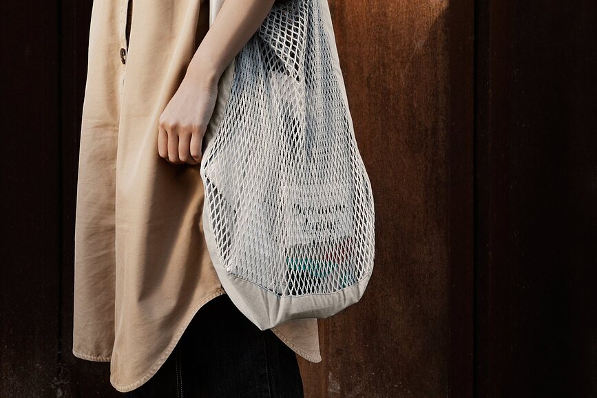 Net Sac de courses, gris