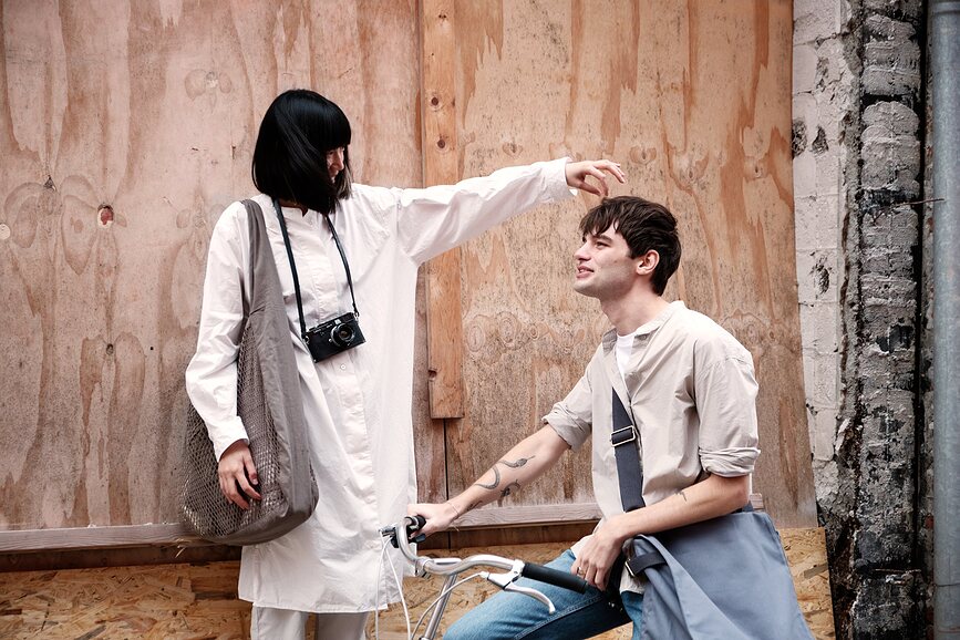 Net Sac de courses, gris