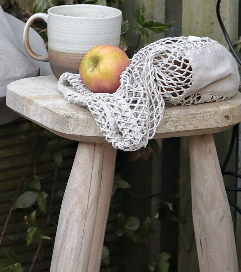 Net L Sac en Filet réutilisable pour fruits et légumes, lavande