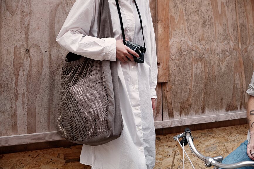 Net Torba za kupovinu siva