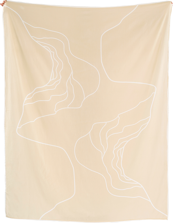 Odeja Reconnect 140 x 180 cm, svetlo rumena