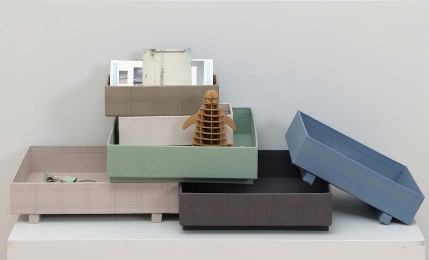 Organizadores Gyo, beige y rosa, Pack de 3