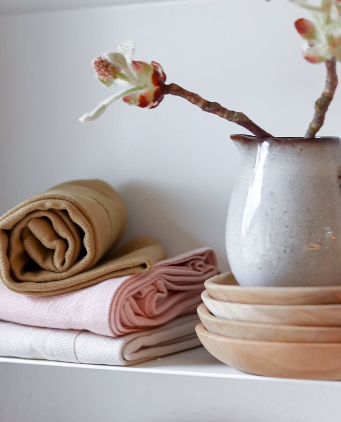 Paño de Cocina The Organic Company, 53 x 86 cm, negro