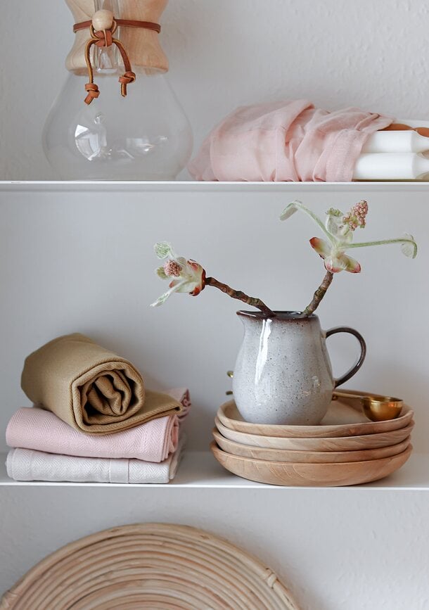 Paño de Cocina The Organic Company, 53 x 86 cm, negro