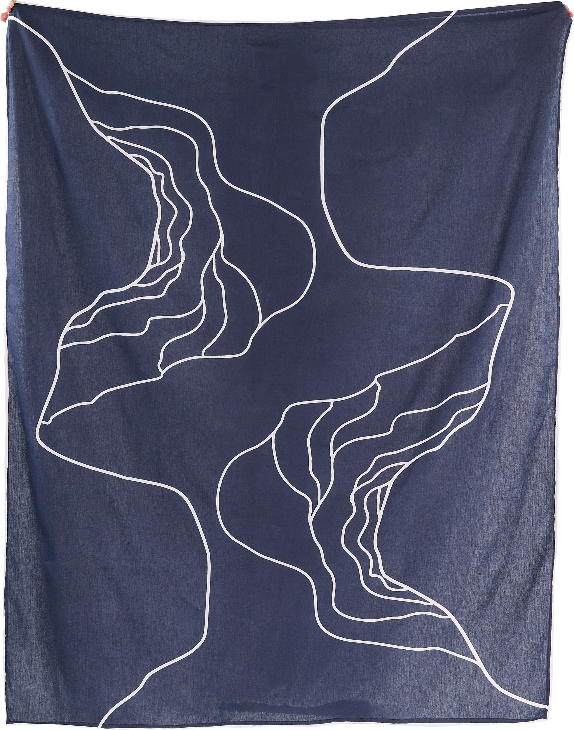 Reconnect Decke 140 x 180 cm, dunkelblau