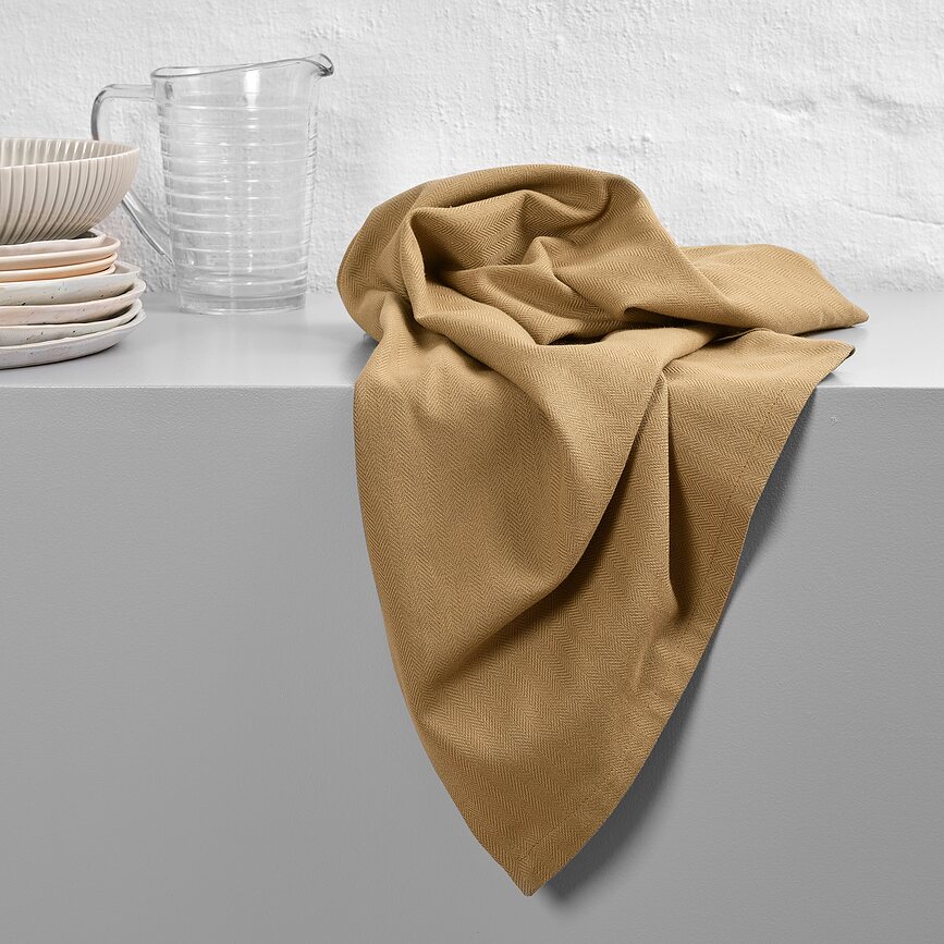 The Organic Company II Πετσέτες Κουζίνας, 53 x 86 cm, κρεμ-μπλε, 2 τμχ