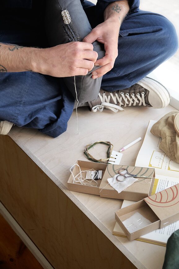 The Organic Company Kit de Réparation de fils, tons terre