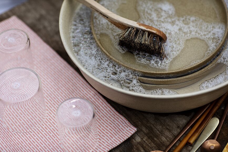 The Organic Company Kuhinjska Krpa 30 x 35 cm sivoplava