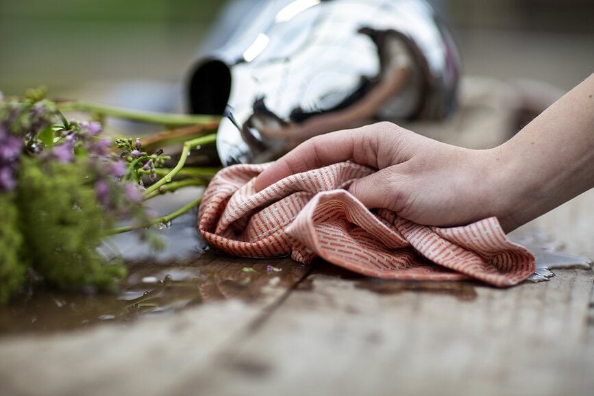 The Organic Company Kuhinjska Krpa 30 x 35 cm sivoplava