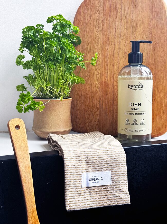 The Organic Company Πανί Κουζίνας, 30 x 35 cm, γκριζομπλέ