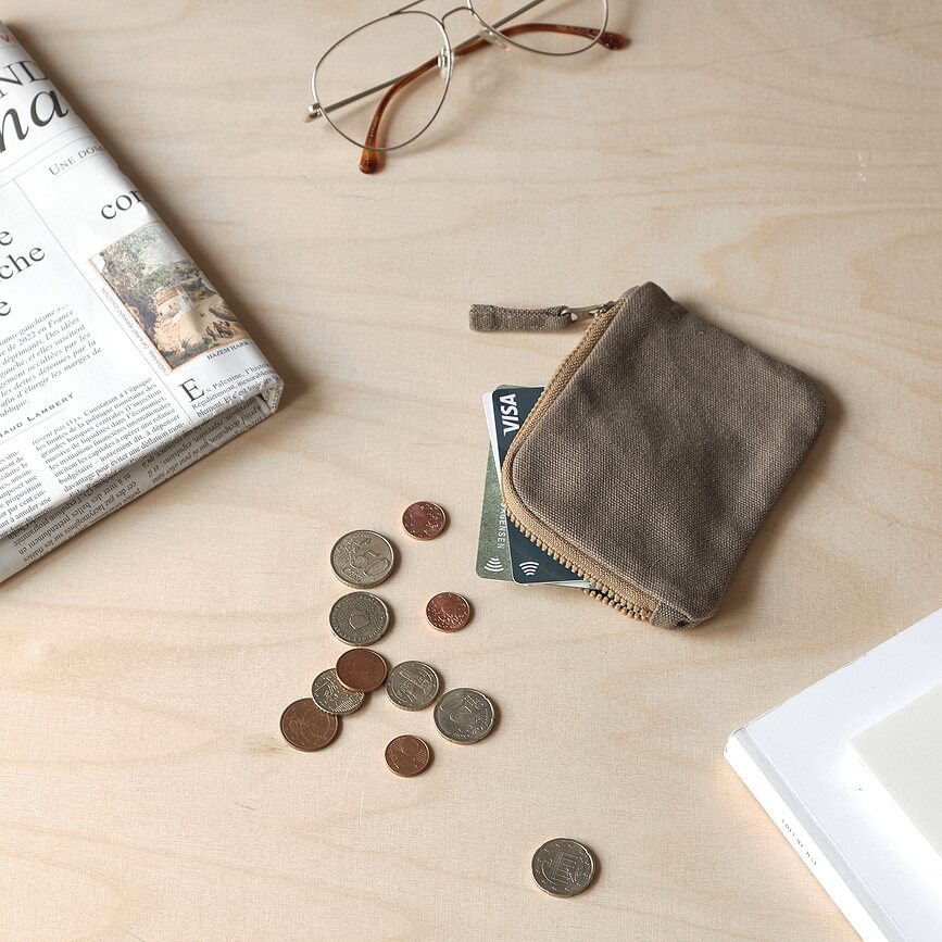 The Organic Company Porte-monnaie, bleu-gris