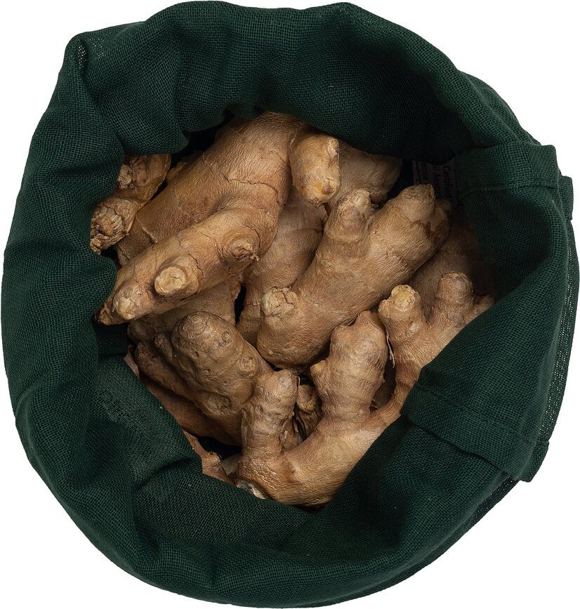 The Organic Company Sac de Rangement pour Légumes ou Fruits, Taille M, beige clair