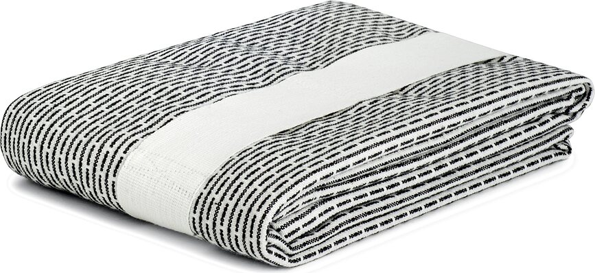 The Organic Company Serviette Cheveux, 40 x 120 cm, gris clair
